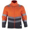 Micropolar Hi-Vis Clase 2 Bi-Color Manga Larga Hombre Naranjo/Gris Oscuro