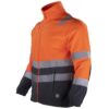 Micropolar Hi-Vis Clase 2 Bi-Color Manga Larga Hombre Naranjo/Gris Oscuro