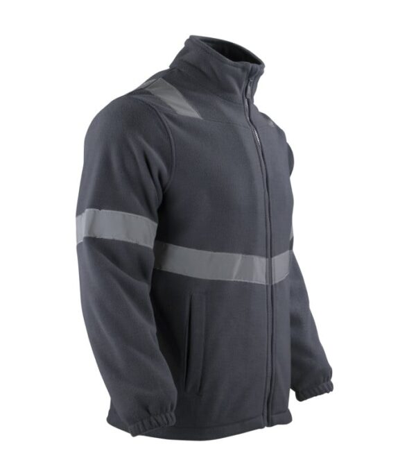 Micropolar Con Cinta Reflectiva Hombre Gris Oscuro