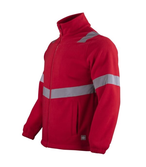 Micropolar Con Cinta Reflectiva Hombre Rojo