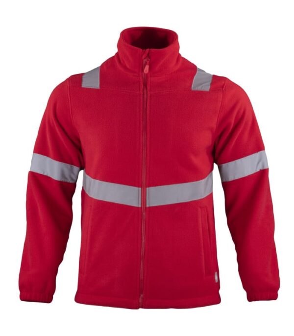 Micropolar Con Cinta Reflectiva Hombre Rojo