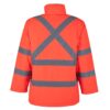 Parka Térmica Hi-Vis Clase 3 Manga Largo Hombre Rojo Minero