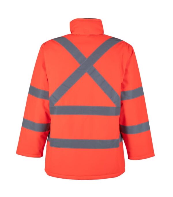 Parka Térmica Hi-Vis Clase 3 Manga Largo Hombre Rojo Minero