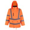 Parka Térmica Hi-Vis Clase 3 Manga Largo Hombre Naranjo