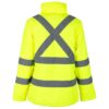Parka Térmica Hi-Vis Clase 3 Manga Larga Mujer Amarilla