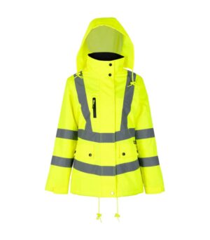 Parka Térmica Hi-Vis Clase 3 Manga Larga Mujer Amarilla