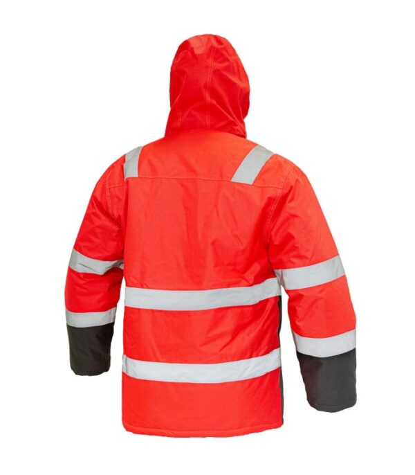 parka-termica-alta-visibilidad-ml-hombre (1) Parka Térmica Hi-Vis Clase 2 Hombre Rojo/Gris Oscuro