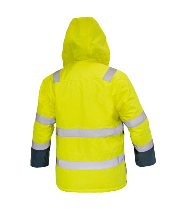 Parka Térmica Hi-Vis Clase 2 Hombre Amarillo/Azul Marino
