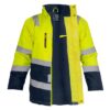 Parka Térmica Hi-Vis Clase 2 Hombre Amarillo/Azul Marino