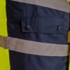 Parka Térmica Hi-Vis Clase 2 Hombre Amarillo/Azul Marino