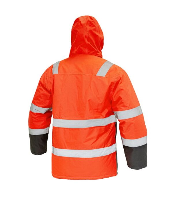 Parka Térmica Hi-Vis Clase 2 Hombre Naranjo/Gris Oscuro