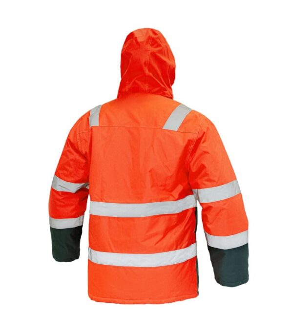 Parka Térmica Hi-Vis Clase 2 Hombre Naranjo/Azul Marino