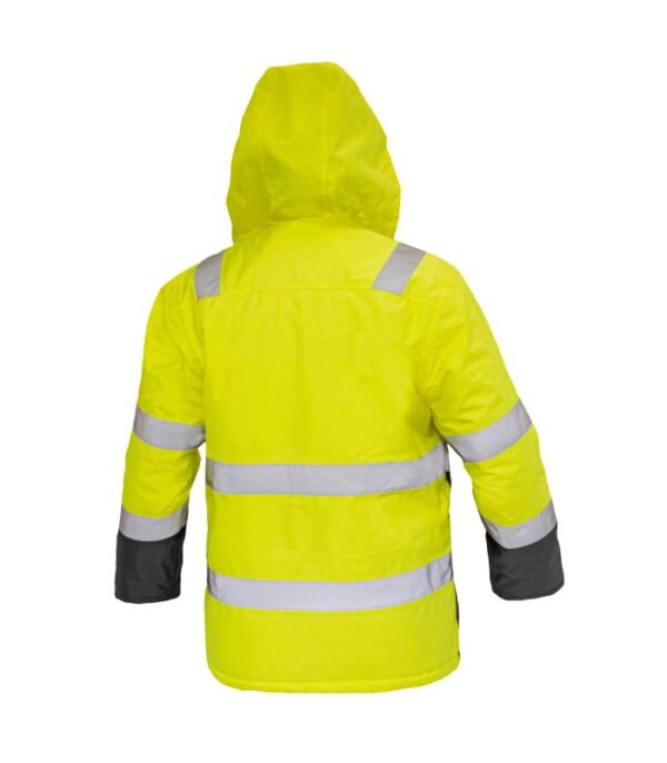 Parka Térmica Hi-Vis Clase 2 Hombre Amarillo/Gris Oscuro