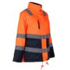 Parka Térmica Hi-Vis Clase 2 Mujer Naranjo/Azul Marino