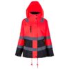 Parka Térmica Hi-Vis Clase 2 Mujer Rojo/Gris Oscuro