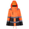 Parka Térmica Hi-Vis Clase 2 Mujer Naranjo/Gris Oscuro