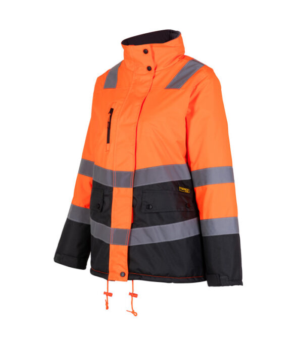 Parka Térmica Hi-Vis Clase 2 Mujer Naranjo/Gris Oscuro